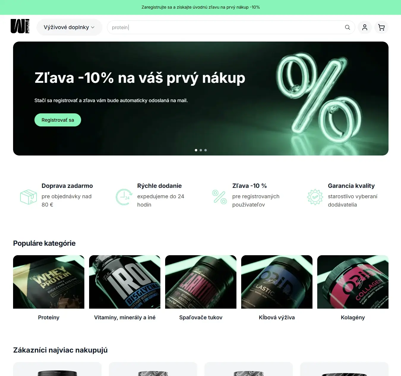 Witalyn – náhľad webu